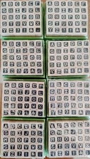 Lot 8x NEW Studio G  Alphabet Stamp Sets, all Same Font Wooden Rubber 