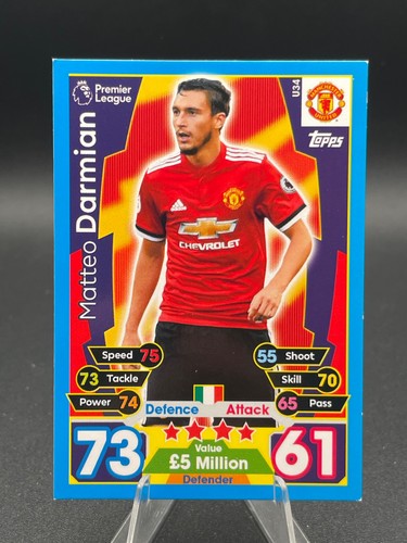 Squad Updates Cards Match Attax 17/18 Extra 2017/2018 Update Topps # U1 - U64 - Picture 64 of 123