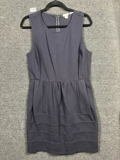 J Crew Daybreak Sheath Dress Womens Sz 10 Black Sleeveless  Stretch  