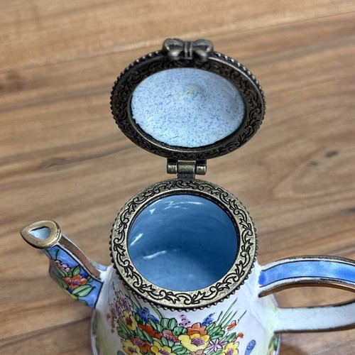 Kelvin Chen 1999 Caffettiera Teiera Smaltata Trinket Box - n. 1210 - Foto 5 di 6
