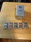 Federated Cert. Mint State Vault Brick MA 1 oz .999 Fine Silver 5 Bar Set Sealed