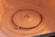 Placa de vidrio para microondas con base giratoria/anillo de bandeja con rodillos