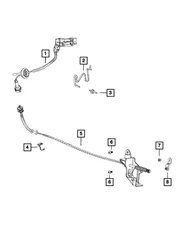 Genuine Mopar Gearshift Control Cable 68359774AE