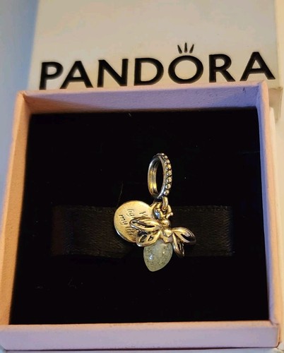 Pandora Glow in the Dark Firefly "You Light Up My Life" Bangle Charm #799352C01 - Picture 2 of 6