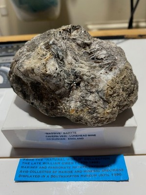 BARYT ''MASSIVE'' : CAVERN VEIN, LUNEHEAD MINE, CO DURHAM, ENGLAND 661g MF4741