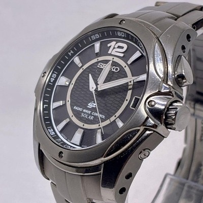 Seiko Ignition SBHS003 Analog Solar Radio-Controlled Titanium Watch Edition