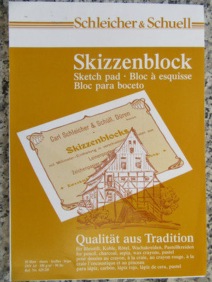 Schleicher & Schuell, Skizzenblock, 45/50 Blatt ohne Markierung, A4