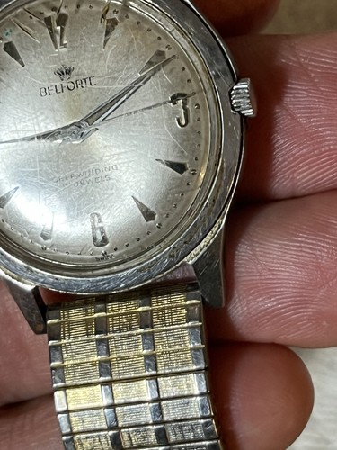 Orologio da polso uomo 17j Belforte serie 9064 carica automatica usato funzionante così com'è 35mm - Foto 2 di 13