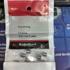 Radio Shack 10amp 125 Volt Fuse 4 Pack