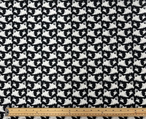 Halloween Fabric Polycotton Dress Craft Material Skull Spider Skeleton Pumpkin - Picture 74 of 76