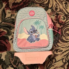 Disney I Love Stitch Backpack And Roller Bag