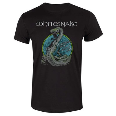 Whitesnake T-Shirt Herren Circle Snake schwarz Band-Merch, Bands