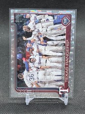 2025 Topps SILVER PATTERN SUPER BOX Texas Rangers Team Card #593