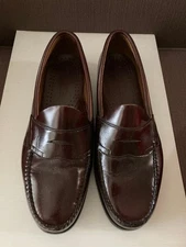 MENS GH Bass Weejuns Wine Leather PENNY LOAFERS SIZE 11EE VGC