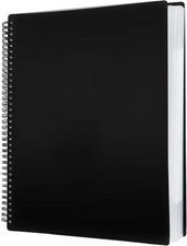 Sheet Music Folder 60 Pages Binder Organizer Writable Spiral Flat Fits Letter