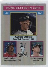 2025 Heritage League Leaders Chrome Refractor Brent Rooker Jose Ramirez #196 pe8
