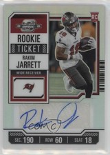 2023 Panini Contenders Optic Rookie Ticket Silver Prizm Rakim Jarrett Auto 1a39