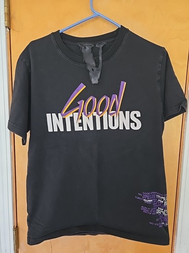 Nav x VLONE Good Intentions Merch Tee Black S 100% Authentic Made In USA