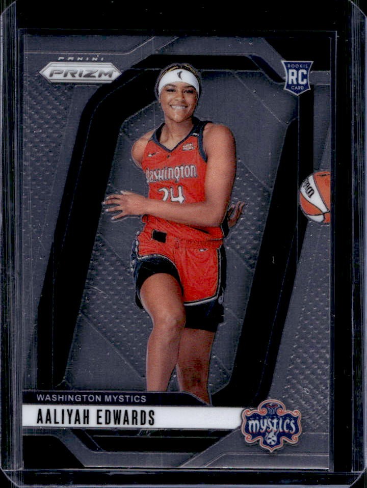 2024 Panini WNBA Prizm Aaliyah Edwards RC Rookie #142 Mystics