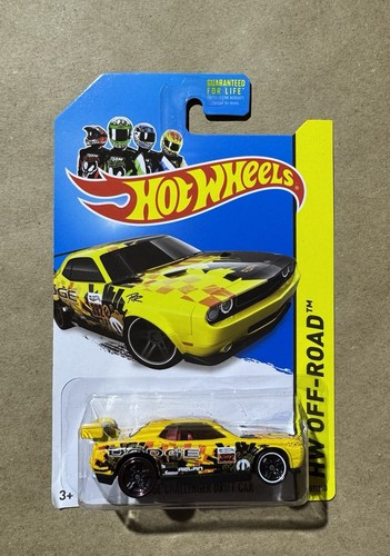 2014 Hot Wheels Dodge Challenger Drift Car gelb 107/250 HW OFFROAD RALLY  - Bild 1 von 6