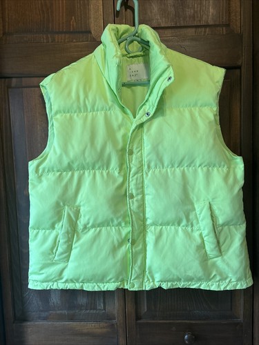 A New Day By Target Lime Green Poly-Filled Puffer Vest Lime Green Size XL - Picture 1 of 7