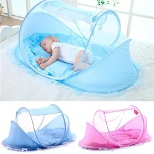 Portable Baby Crib Mosquito Net Foldable Sleeping Tent Infant Bed Canopy Cover