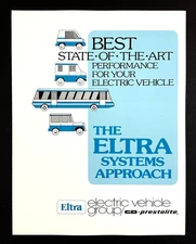 1977 Eltra Electric Road Vehicles Prestolite Systems Bus Vans VTG Ad Brochure PA
