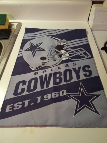 Piccola bandiera da giardino Dallas Cowboys sospesa due lati 11 pollici per 18 pollici - Foto 2 di 4