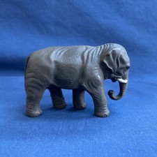 VINTAGE CELLULOID GREY ELEPHANT WITH TUSKS MADE IN USA