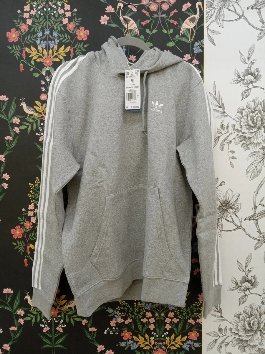 Men's Clothing adidas Originals Adicolor Classics 3-Stripes Hoodie Gray  Medium | eBay