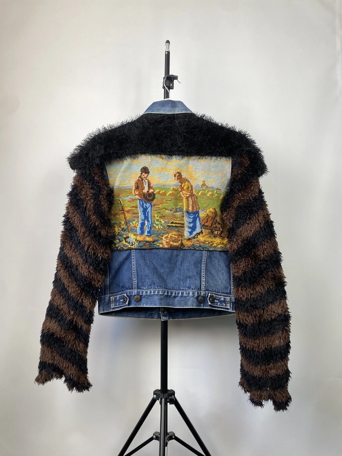 🔥 Archive Levi’s Denim rare Jacket Game of Thrones Style Women’s L Size