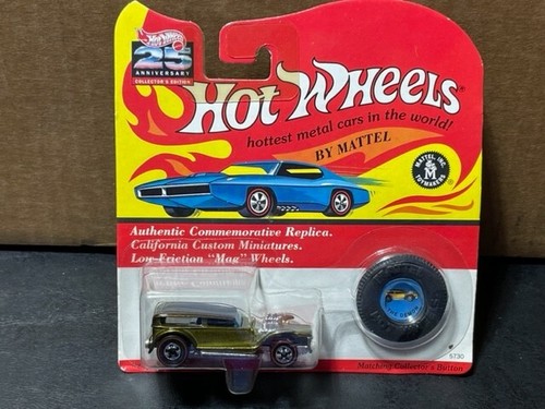 1992 Hot Wheels 25th Anniversary THE DEMON, Redlines, Green, 1/64 - Picture 3 of 4