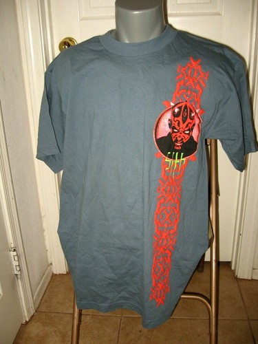 Camiseta De Colección Star Wars Darth Maul Y2K Camisa Sith La Amenaza Fantasma LRG Nueva con Etiqueta - Imagen 2 de 11