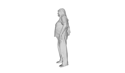 Printle O Femme 116--Older Overweight Woman Figure for Dioramas Train Sets - Picture 6 of 11