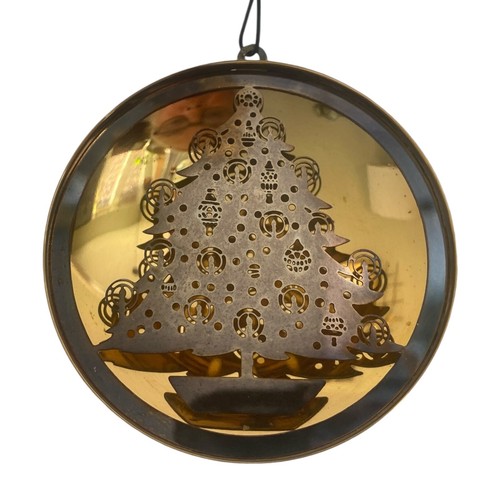 Vintage Oneida Christmas Holiday Brass Metal Ornament 1977 - Picture 3 of 8