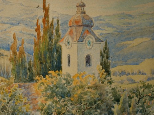 Alexander SPENDAL (1890-1973) Capilla en Krappfeld, Carintia. - Imagen 12 de 15