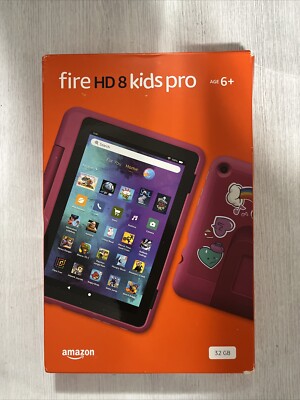 Amazon Fire HD 8 Kids Pro 6+ 12th Gen 2022 Release 32GB 8'' Rainbow Universe Pink
