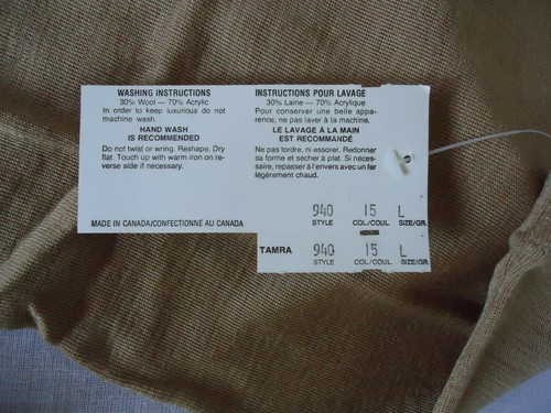 Neu aus altem Lagerbestand Vintage Damenpullover mit Rollkragen Oberteil L - Bild 4 von 5