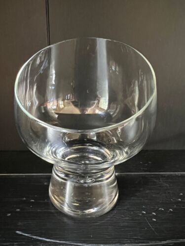 MCM Kosta Boda Rondo Mambo Tilted Art Glass w/ Air Bubble Candy Dish Display Vtg - Bild 2 von 11
