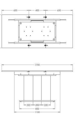 Eckbankgruppe 168x128 cm ROBIN R Weiss / Esstisch DANTE Sonoma Eiche - Bild 2 von 2