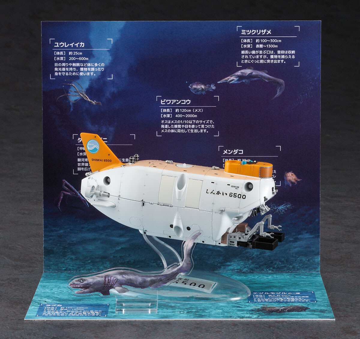 SHINKAI 6500 プラモデルキット BANDAI 1/48 有人潜水調査船 しんかい6500(推進器改造型) | フィギュア
