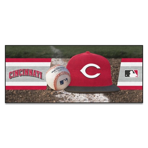 MLB - Cincinnati Reds Baseball Runner Rug - 30in. x 72in. - Picture 2 of 5