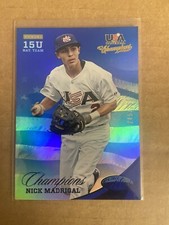 2013 USA Baseball Champions Certified National Team Mirror Blue Nick Madrigal