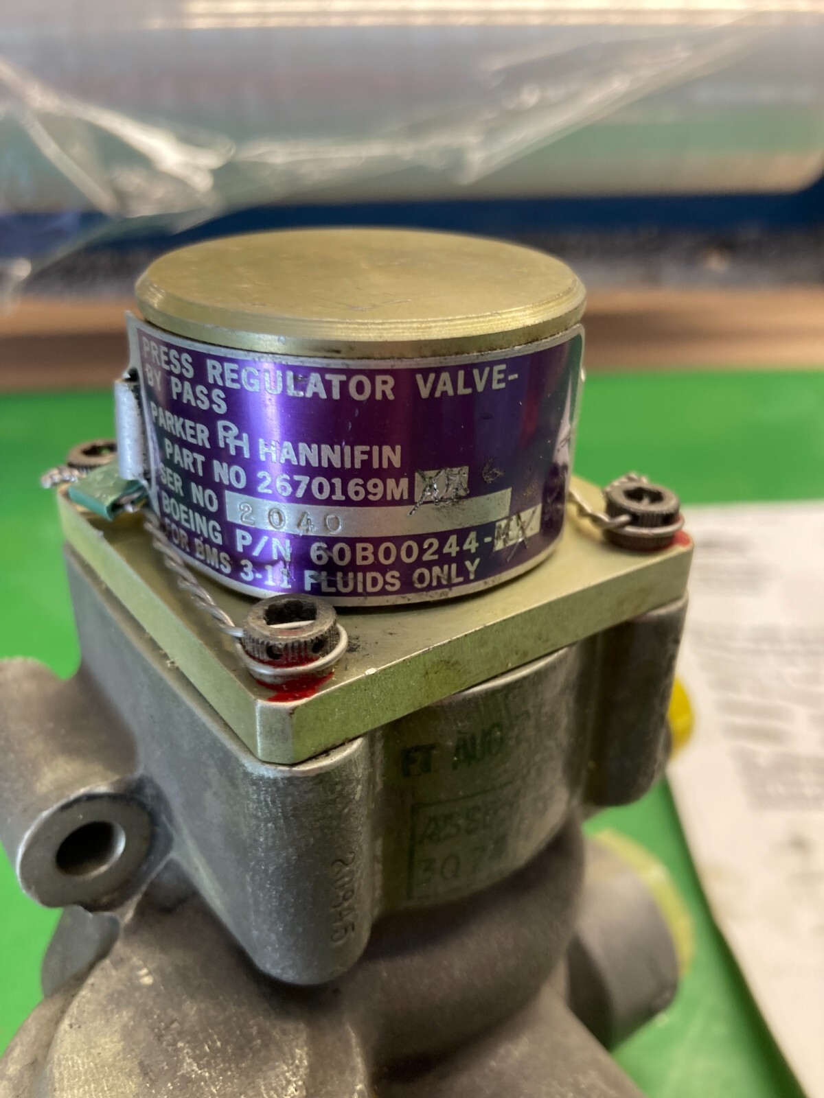 PARKER HANNIFIN 2670169M6 REGULATOR VALVE B747 *SV* 1998 TAG | eBay