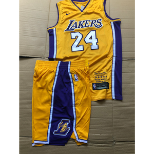 Kobe Bryant Jersey Shorts Los Angeles Lakers 24 Yellow Size L Ebay