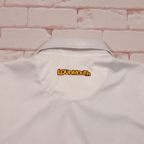 Loudmouth Polo Shirt Mens Medium US Flag Patriot America Red White Blue Golf - Picture 3 of 10