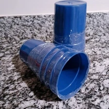 Lg 22oz Blue Plastic Drinking Tumbler  Cups 4pk