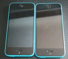 2x Apple iPhone 5C for parts Blue AS-IS Will Not Power On