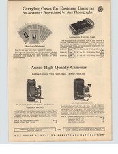 1929 PAPER AD 2 Sided Ansco Folding Camera Vest Pocket Memo 50 Picture