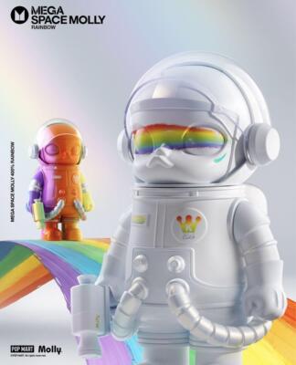 POPMART MEGA SPACE MOLLY 400% Rainbow Limited Edition 300mm POPMART MEGA SPACE MOLLY 400% Rainbow Limited Edition 300mm